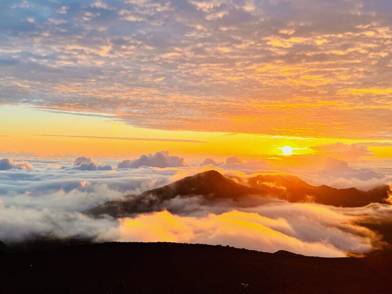 Sunrise at Haleakala Crater Volcano