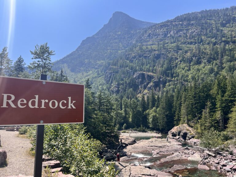 Red Rock on Going To The Sun Road in Glacier National Park Montana