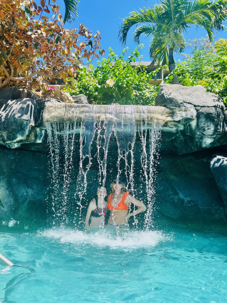 Ka'anapali Shores Resort Pool and Waterfall