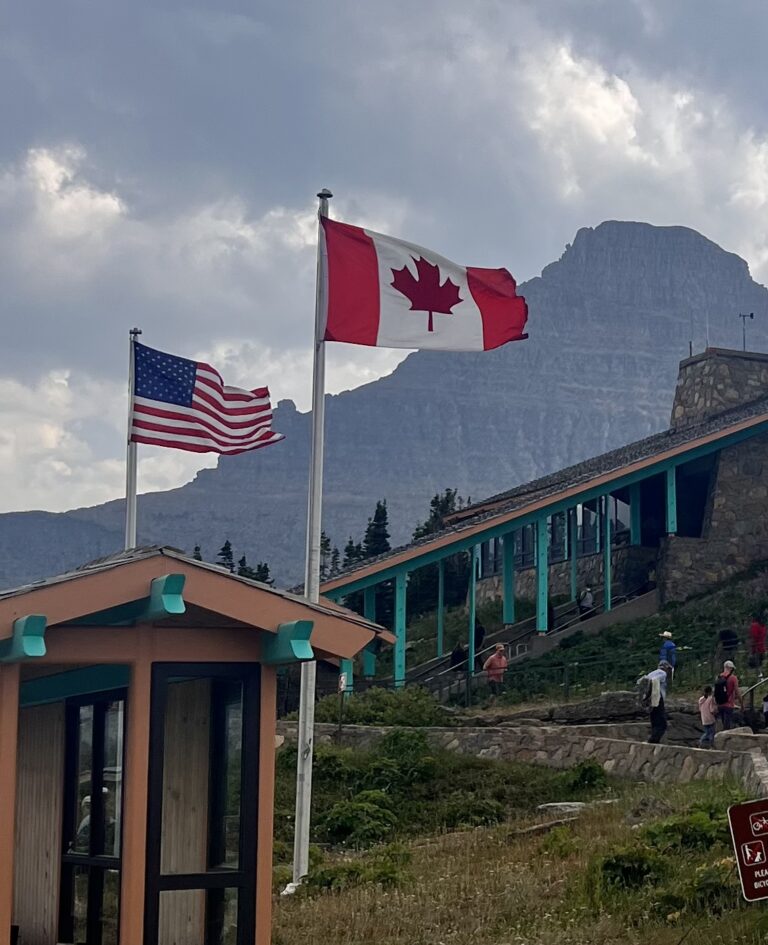 Logan Pass Visitor Center in Glacier National Park Montana