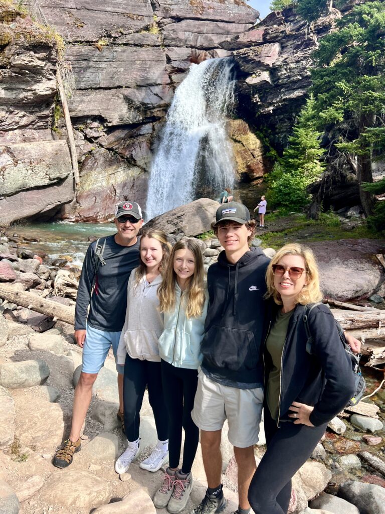 Baring Falls in Glacier National Park, Montana