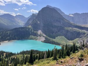 Grinnell Glacier Lake in Glacier National Park, Montana