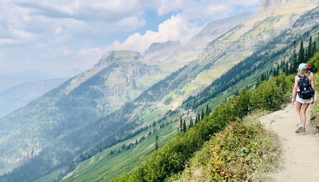 Hiking Highline Trail in Glacier National Park Montana