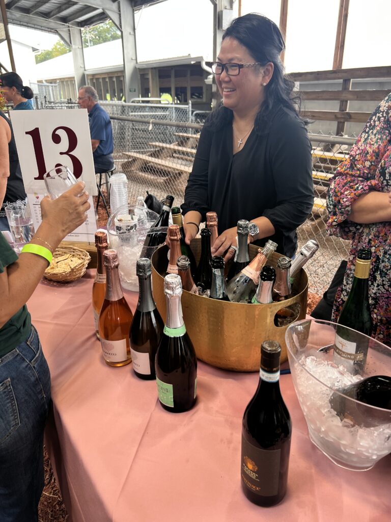 table of different wine bottles deep creek wine festival