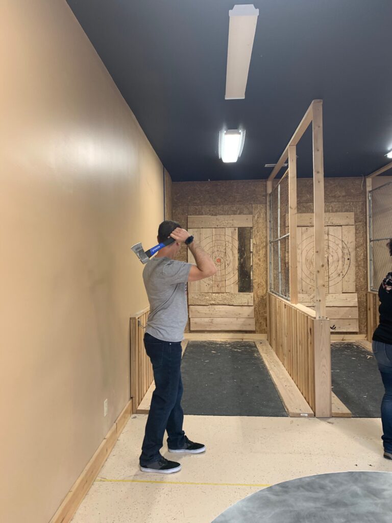 Axe Throwing in Deep Creek