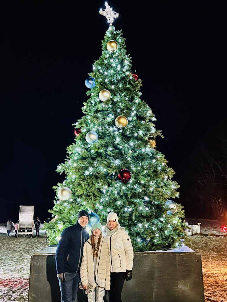 Festive Christmas Tree at the Honi Honi In Deep Creek Maryland