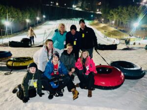 Snow Tubing at Wisp Resort in the winter at Deep Creek Lake