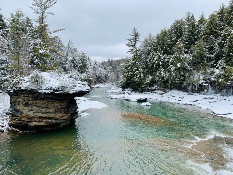 Swallow Falls in Winter Deep Creek