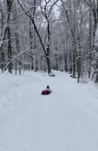 Sledding at Herrington Manor State Park Deep Creek