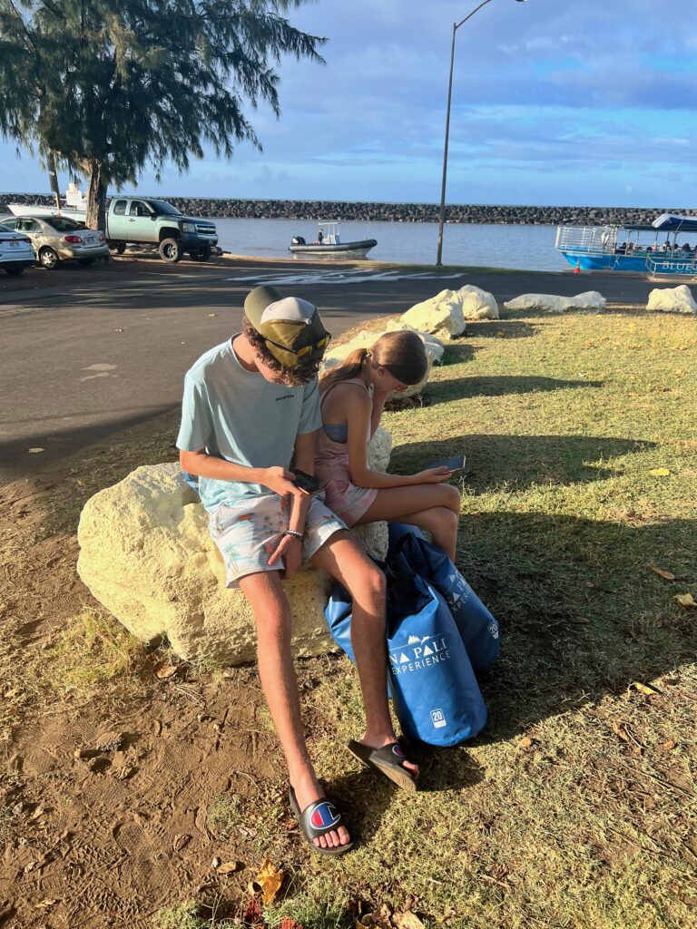 Boat dock for the Na Pali Coast tour