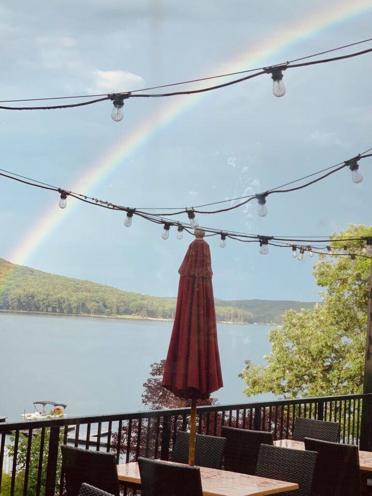 Outdoor Dining at Ace's Run Restaurant in Deep Creek Maryland