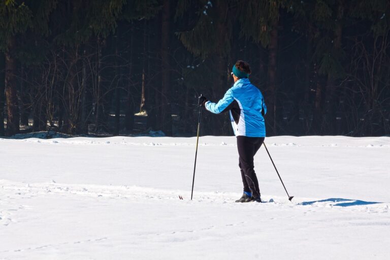 cross country skiing in winter at Deep Creek MD