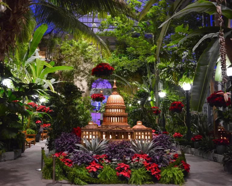 Christmas at U.S. Botanical Gardens in Washington DC