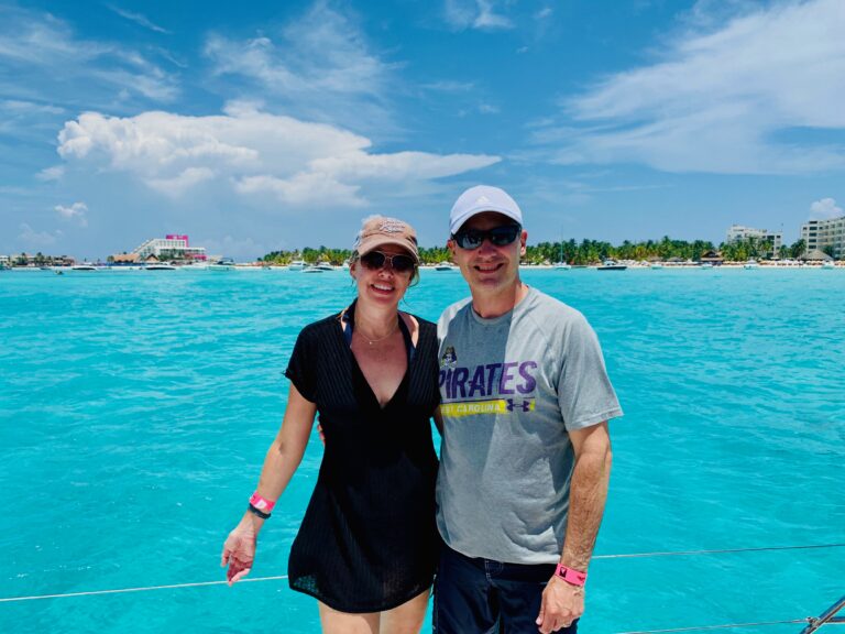 Beautiful blue water of Isla Mujeres in Cancun Mexico perfect for teen travel