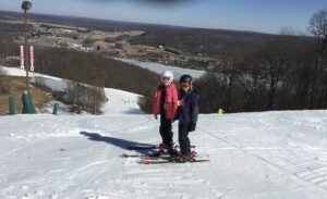 Kids skiing at Deep Creek Lake, Maryland