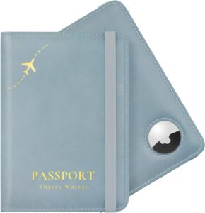 Passport holder with Apple AirTag
