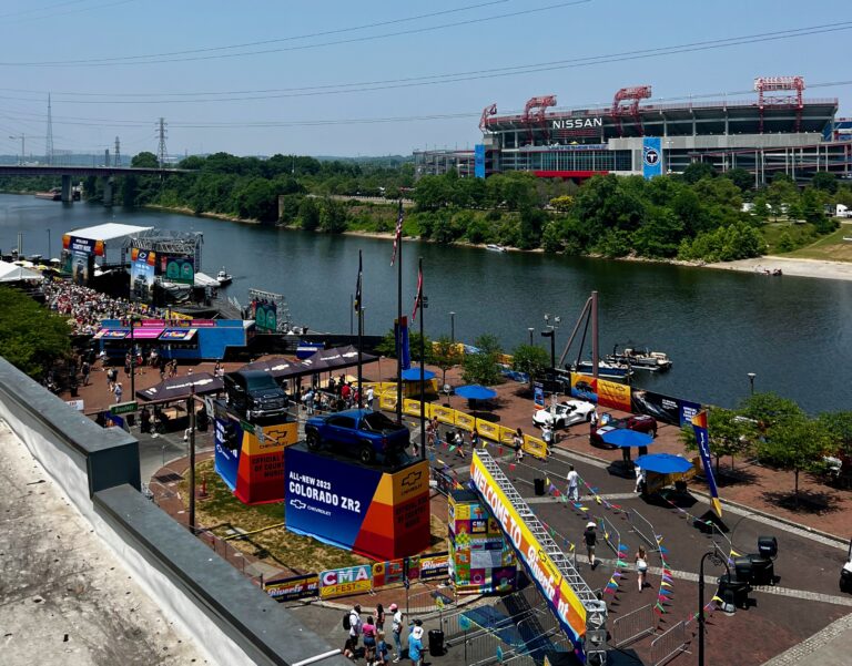 Chevy Riverfront Stage during CMA Fest in Nashville, TN