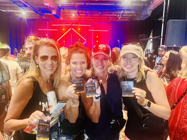 VIP Lanyardsa at free Old Dominion concert during CMA Fest in Nashville