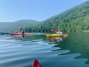 All Earth Eco Kayak Tours on the Savage River Reservoir in Deep Creek