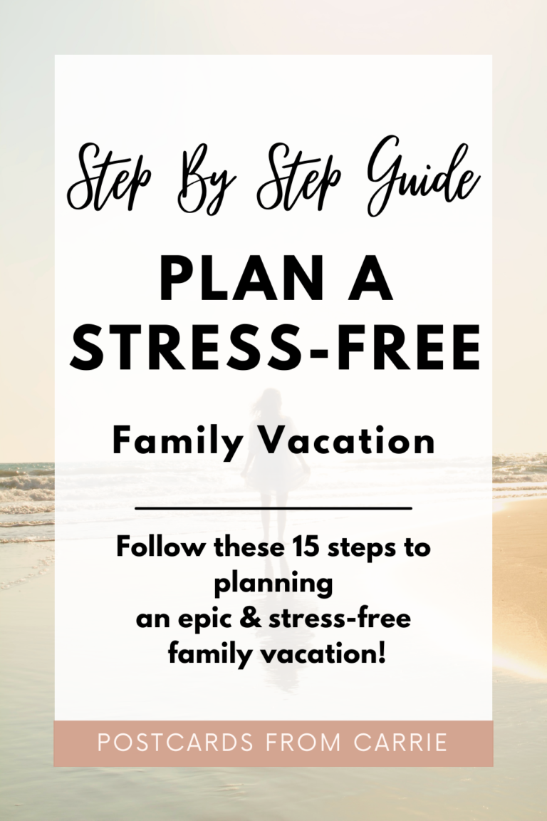 How to plan a stress-free family vacation