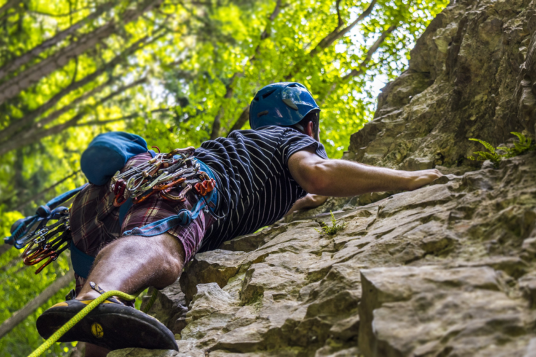 Rock climbing is one of the best things to do in spring in Deep Creek Lake, Maryland