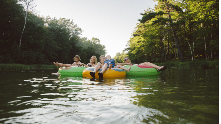 River float in Deep Creek Lake, Maryland