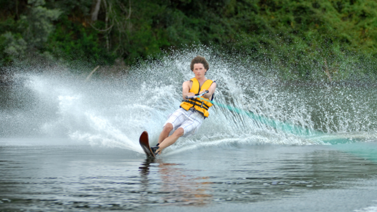 Water skiing in Deep Creek Lake, Maryland
