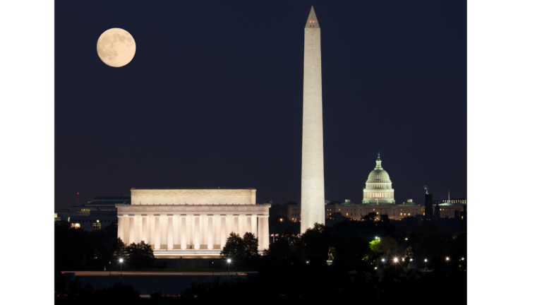 Monuments by Moonlight in Washington DC