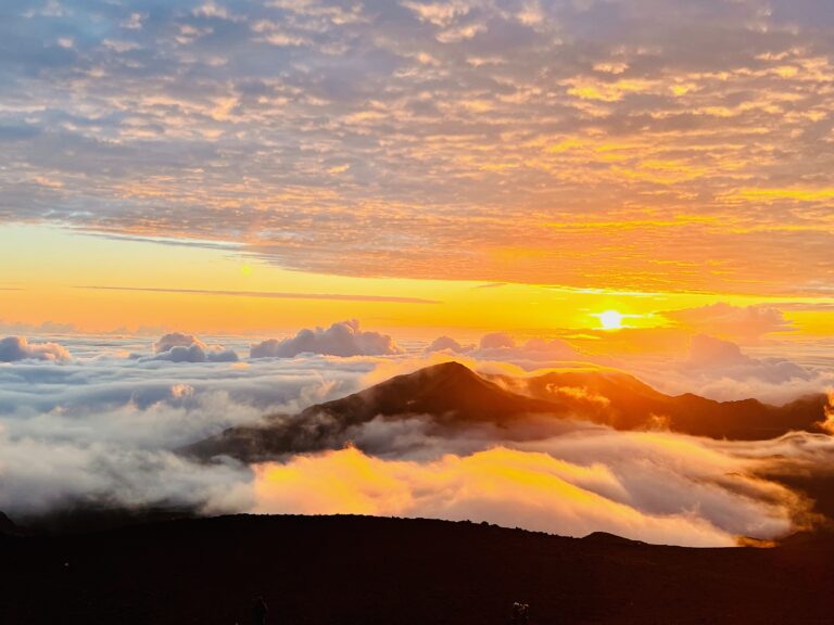 Sunrise at Haleakala Crater in Maui, Hawaii