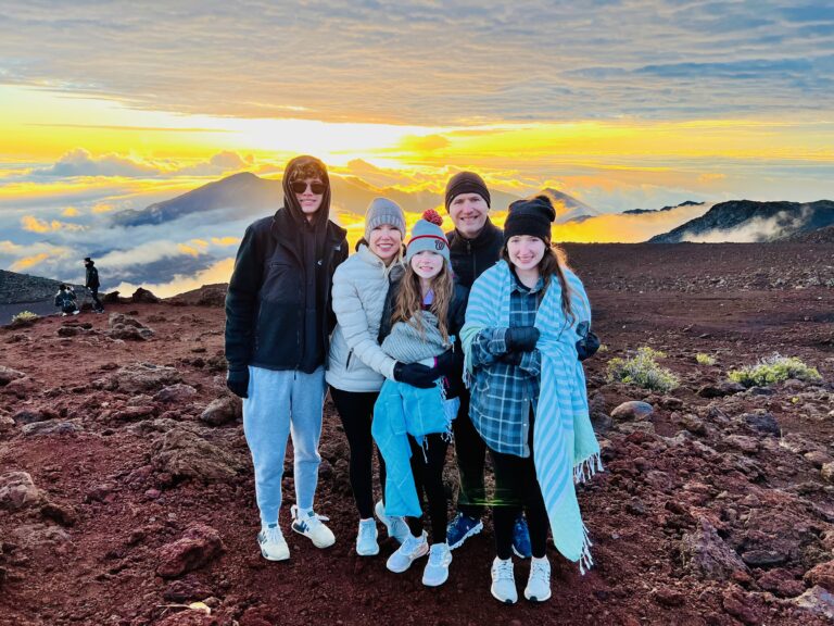 Sunrise atop Haleakala Crater in Maui, Hawaii