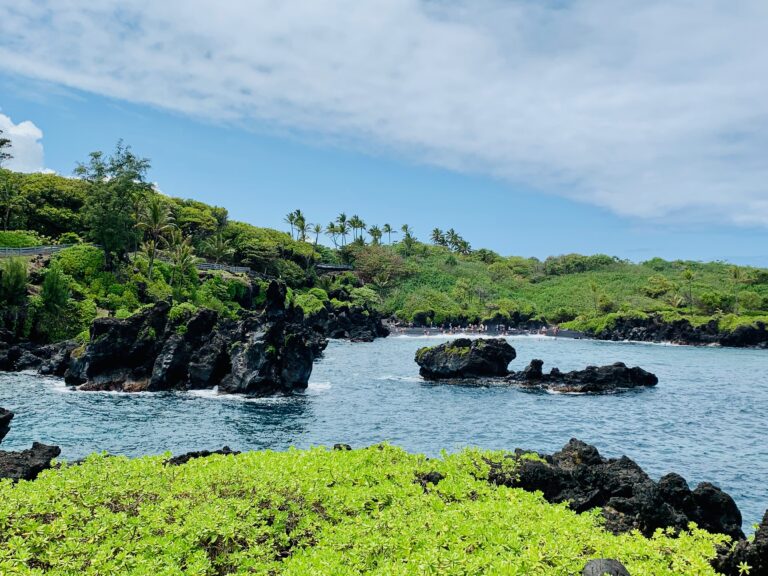 Waianapanapa State Park along the Road to Hana in Maui, Hawaii