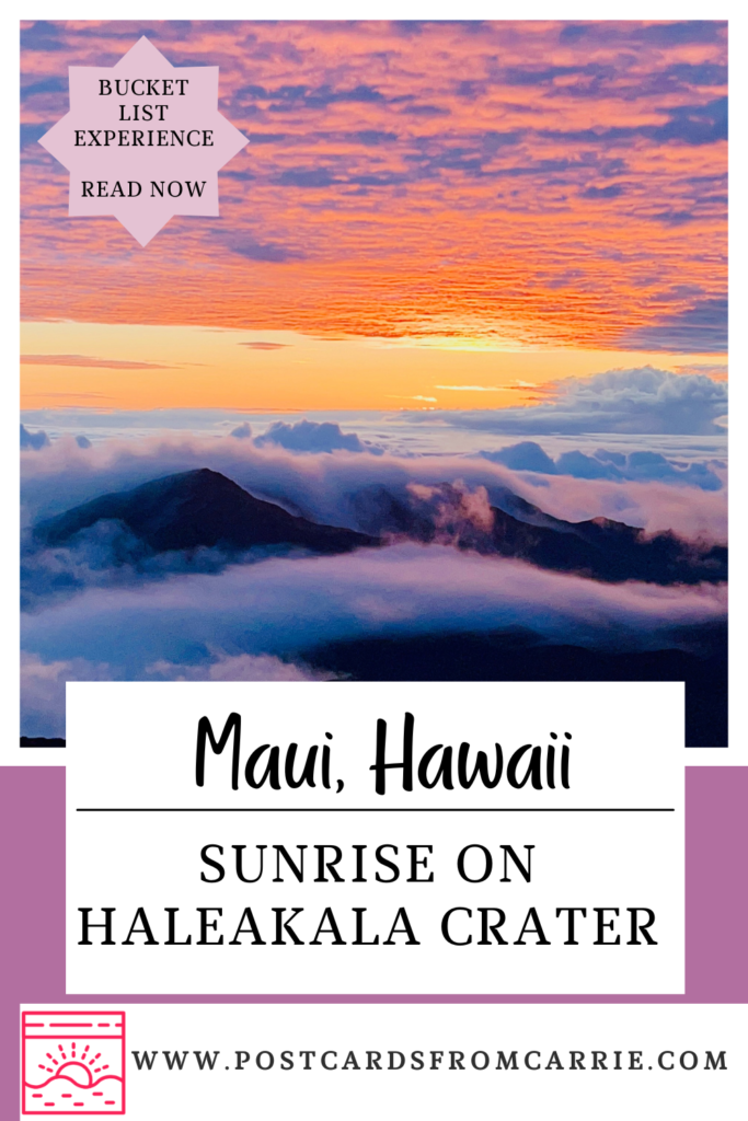 Sunrise on Haleakala Crater in Maui