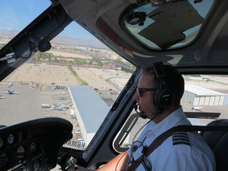 Pilot of our helicopter tour from Las Vegas to the Grand Canyon