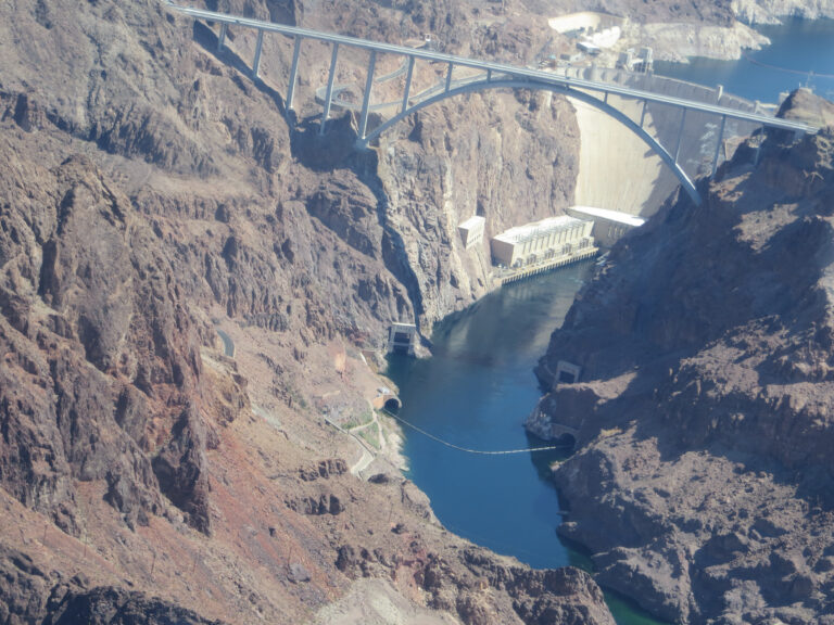 Hoover Dam on the Grand Canyon Helicopter Tour from Las Vegas