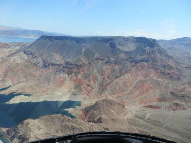 Flying over the Valley of Fire on the Las Vegas Grand Canyon Helicopter Tour