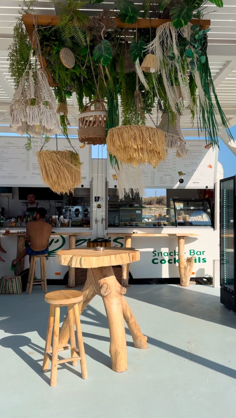 Cocktail truck in Mandrakia, Milos Greece