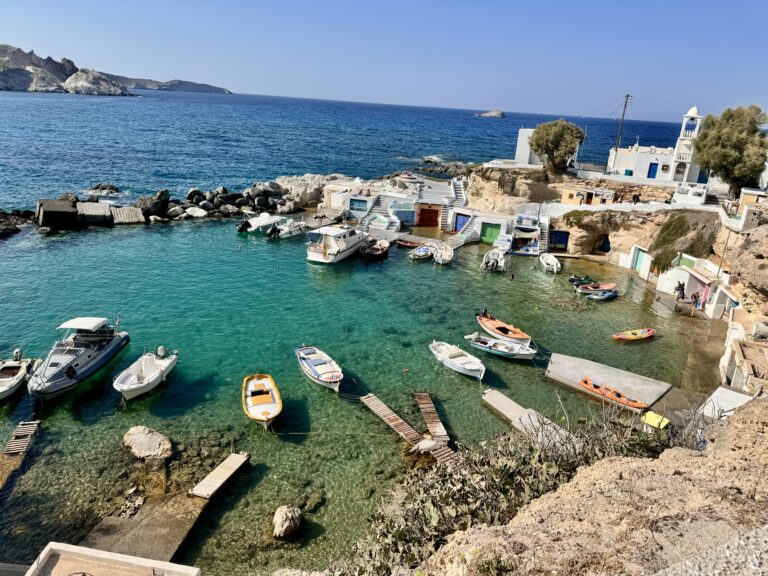 Mandrakia Village in Milos Greece