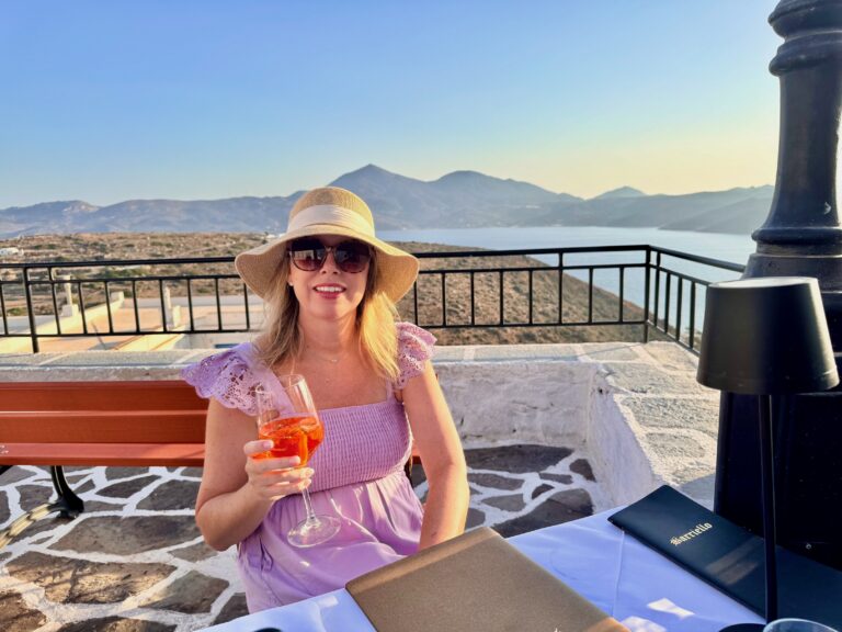 Sunset Dinner at Bariello in Milos, Greece