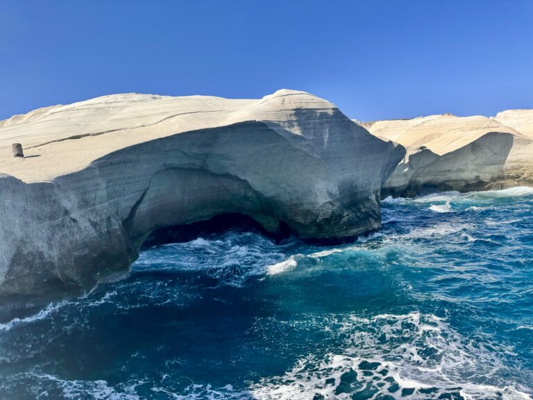 Sarakiniko Beach in Milos Greece's 5 Day Itinerary