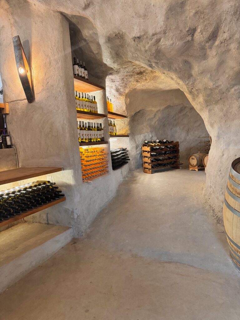 Kostantakis cave winery in Milos, Greece