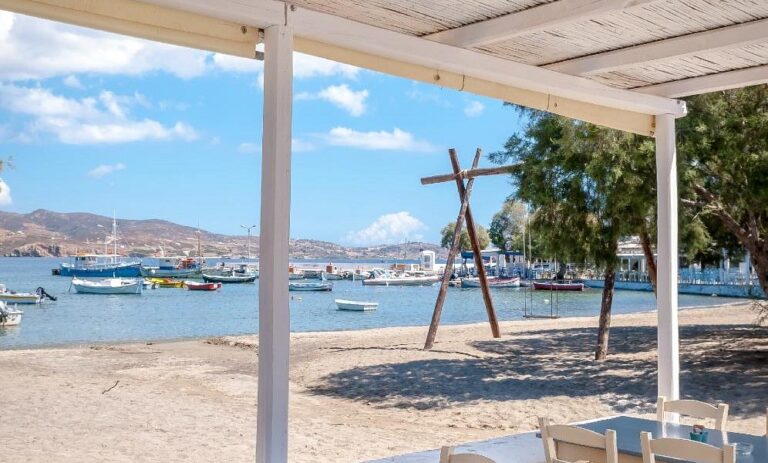 Enalion Restaurant In Pollonia, Milos, Greece