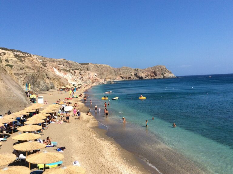 Paleochori Beach in Milos, Greece
