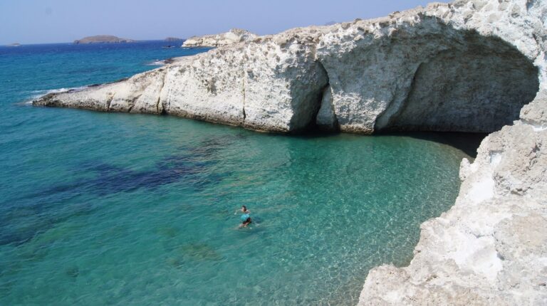 Alagomandra Beach in Milos, Greece