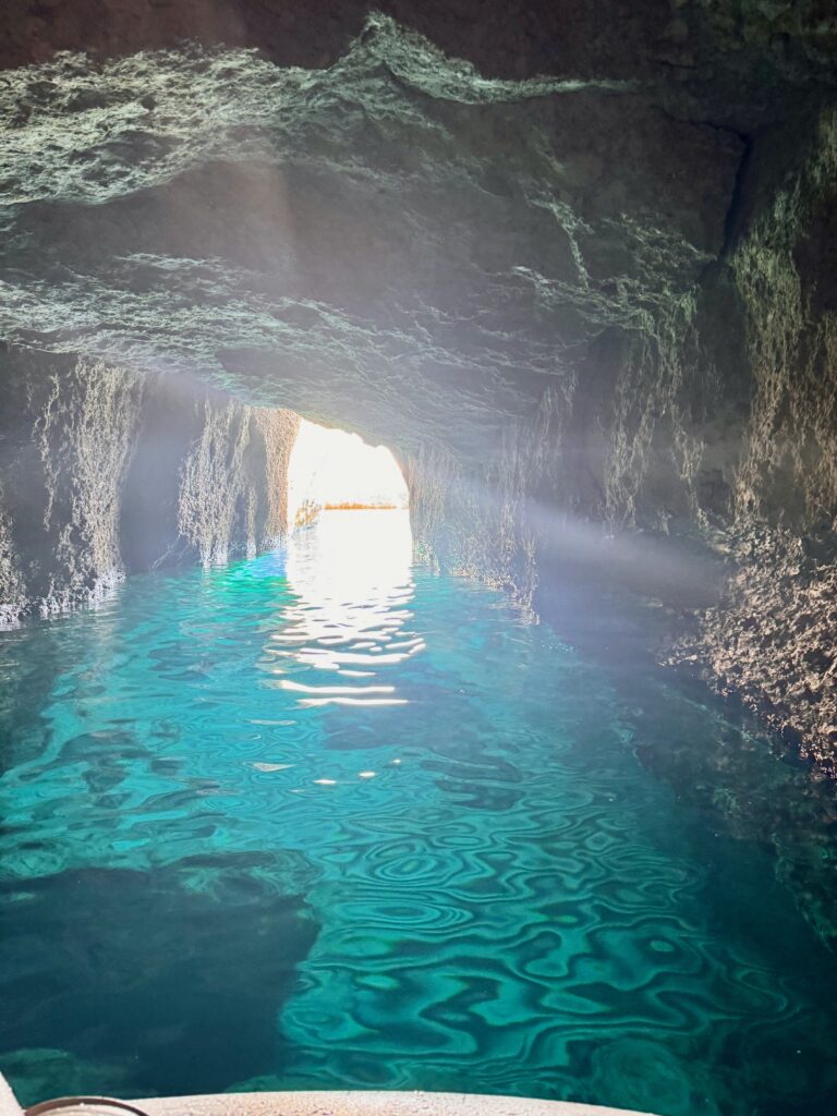 Kleftiko caves on boat tour in Milos, Greece