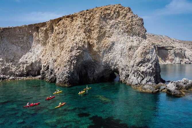 Kayak tour in Milos, Greece