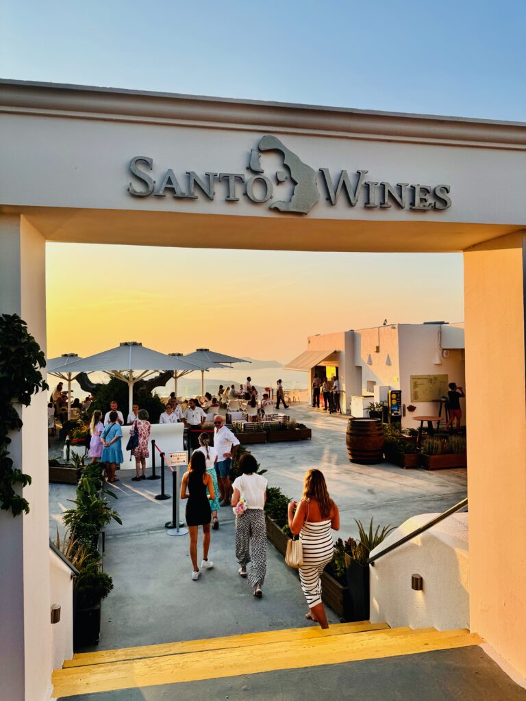Santorini Greece Wine Tour at Santo Wines