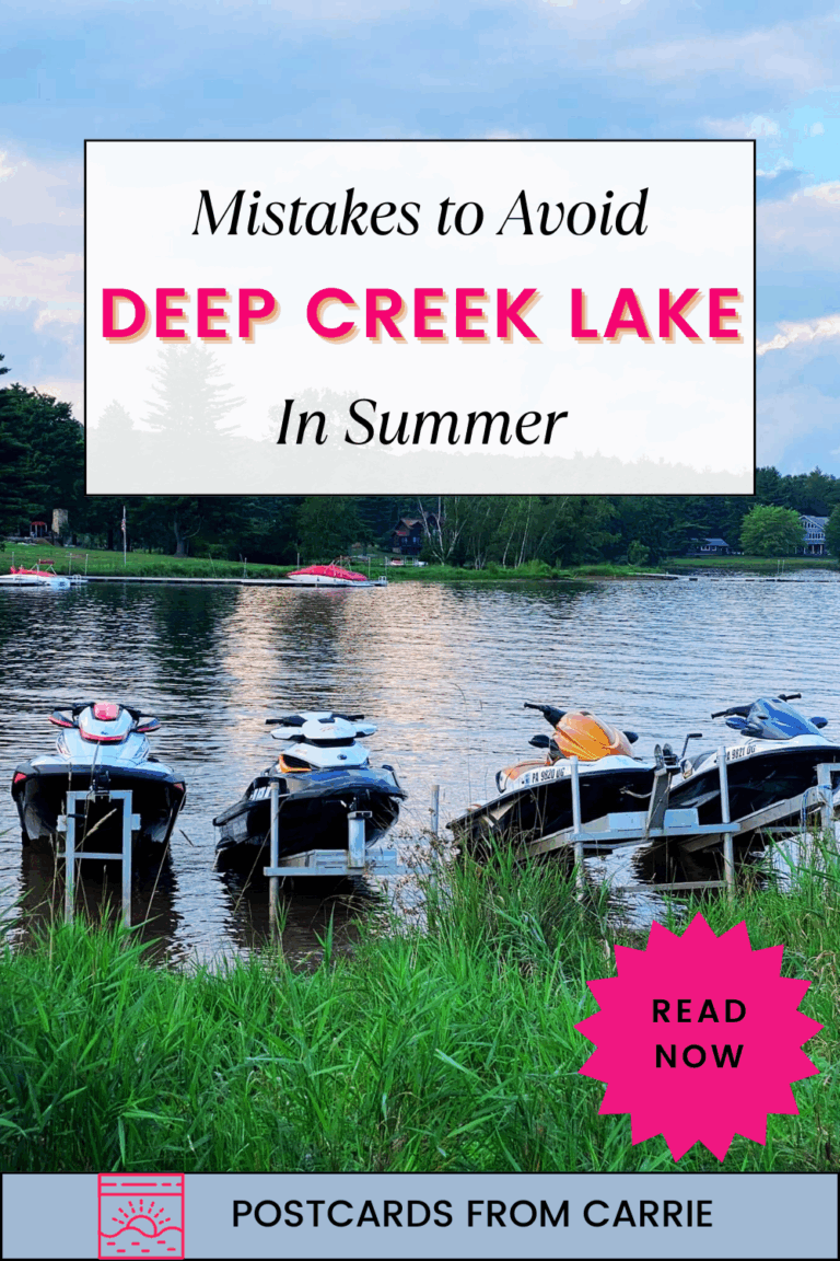 Mistakes to avoid in deep creek lake md in summer
