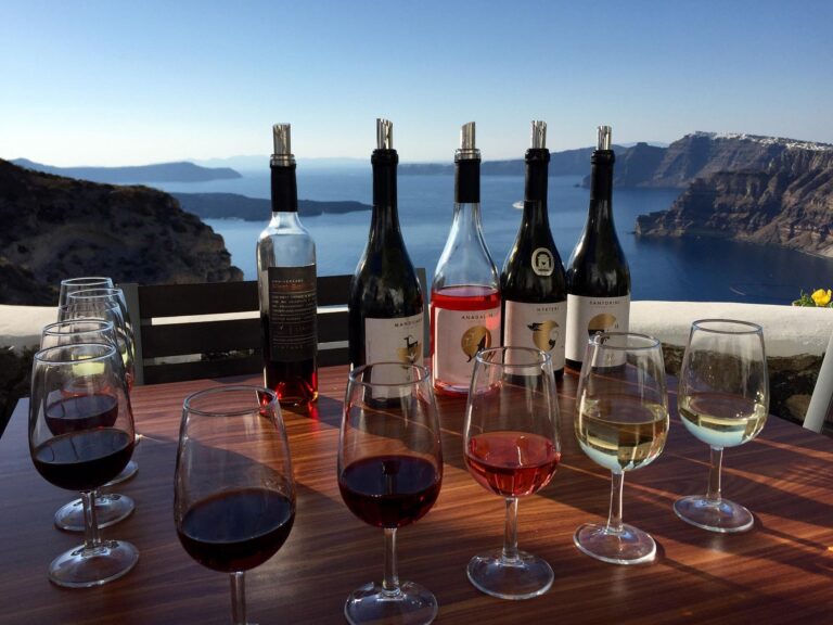 Venetsanos Winery in Megalochori, Santorini