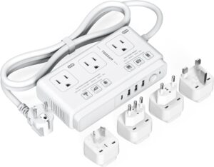 Voltage converter and outlet adaptor for European travel