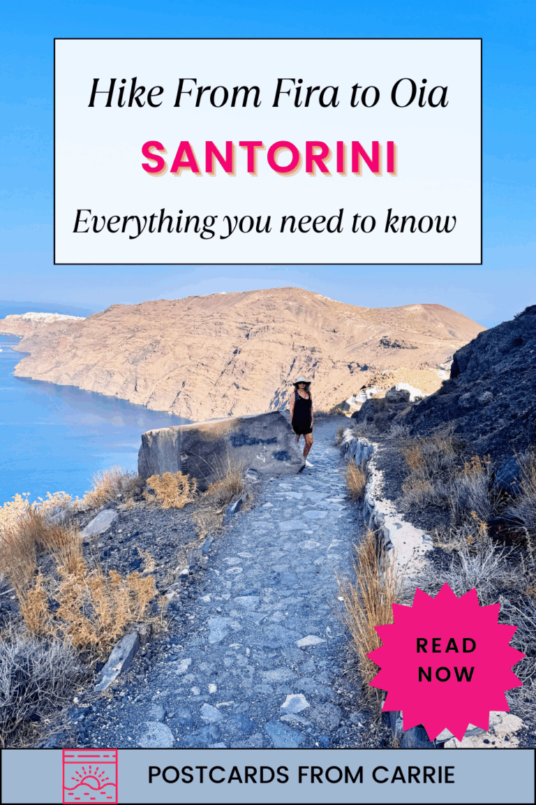 Hike From Fira to Oia in Santorini Greece